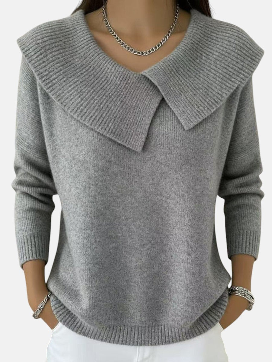 Lucia | Warm Sweater with Soft Collar