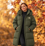 Long Hooded Down Coat